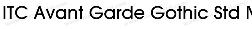ITC Avant Garde Gothic Std MD字体转换